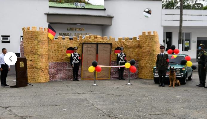 Police cadets dressed up as Nazis for a 'cultural exchange' event (pictured) in honour of Germany