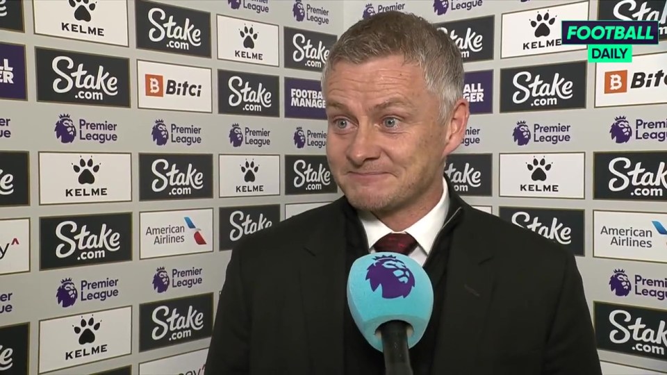 Manchester United boss Ole Gunnar Solskjaer bizarrely smiled in his interview after the defeat to Watford