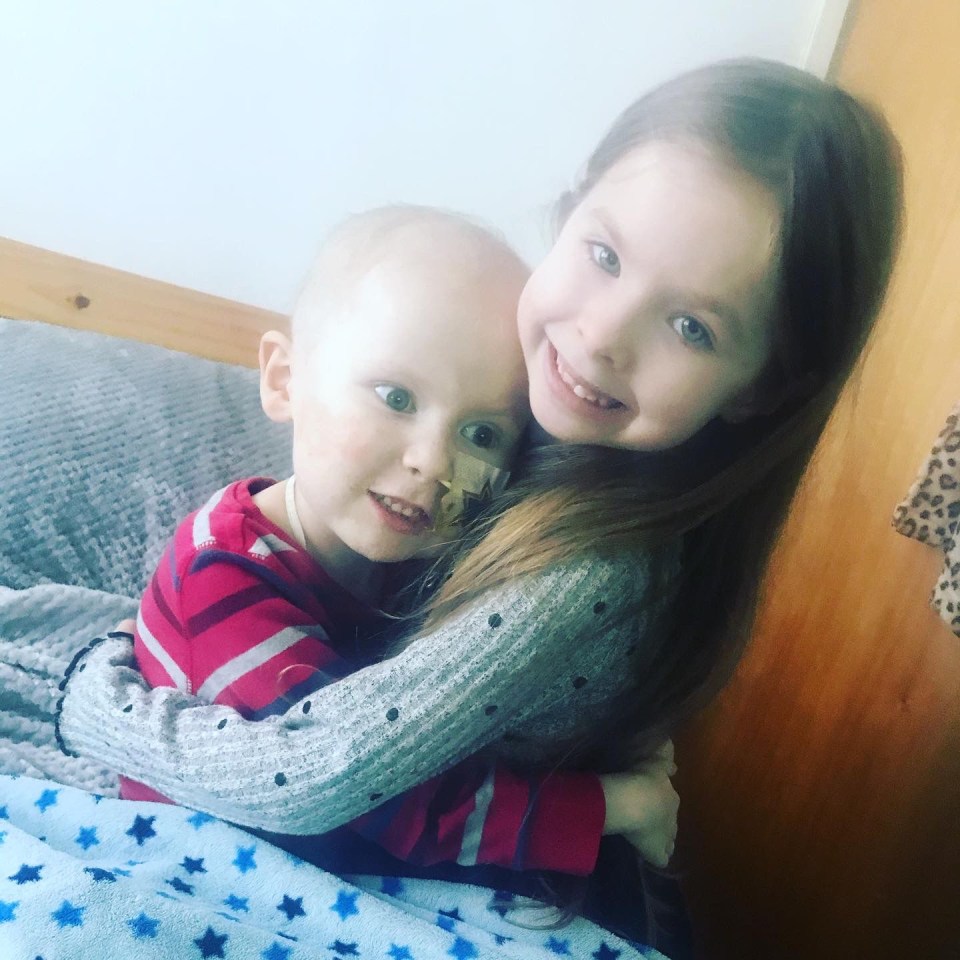 Their chemo journey hasn’t been easy for Jake’s seven-year-old sister Emelia