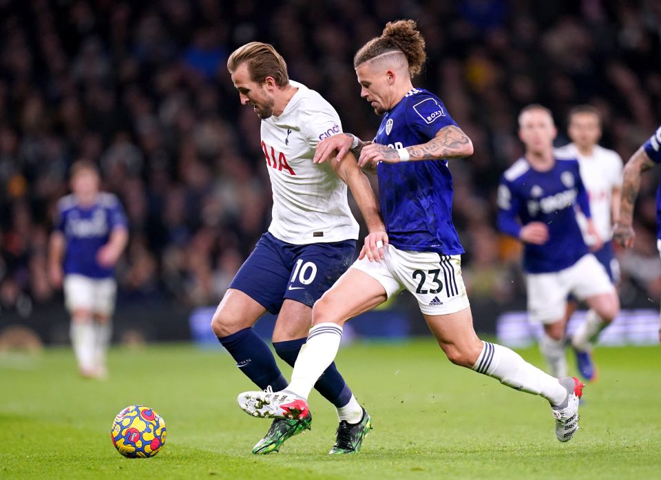 Kalvin Phillips refused to give his England captain Harry Kane a yard of space