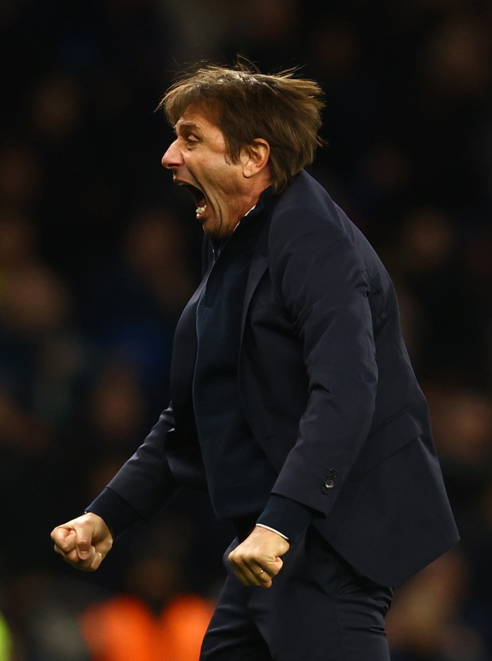 Antonio Conte was at his animated best on the sidelines throughout