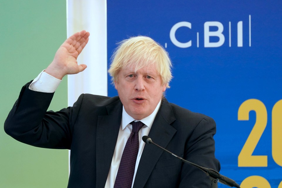 Boris Johnson insisted he wasn't worried about Brits continuing to work from home as there are 'evolutionary reasons' to come back to the office