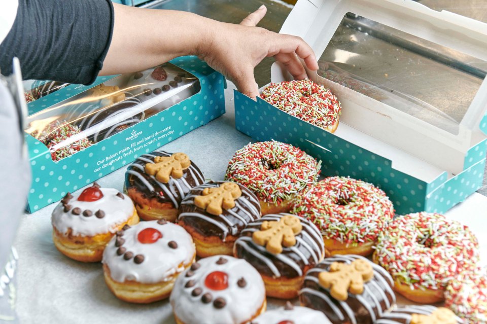 Try a 3-pack of festive doughnuts in gingerbread, snowman and festive sprinkle varieties from Morrisons