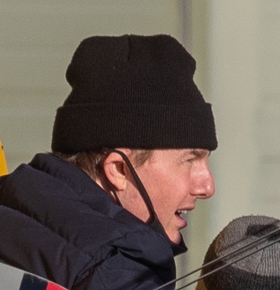 Tom Cruise was pictured with an unexplained mark on his cheek while filming Mission:Impossible 8