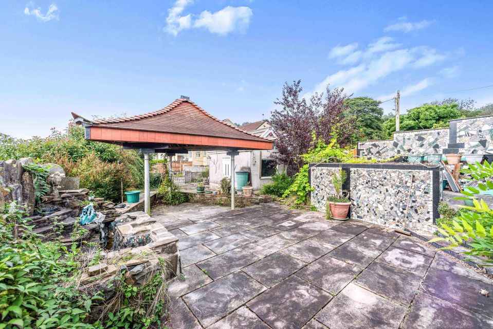 Even the garden itself has been transformed, with a pagoda-style structure and a sweet water feature