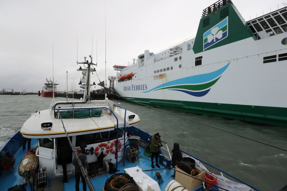 They're protesting over a lack of licences for UK waters