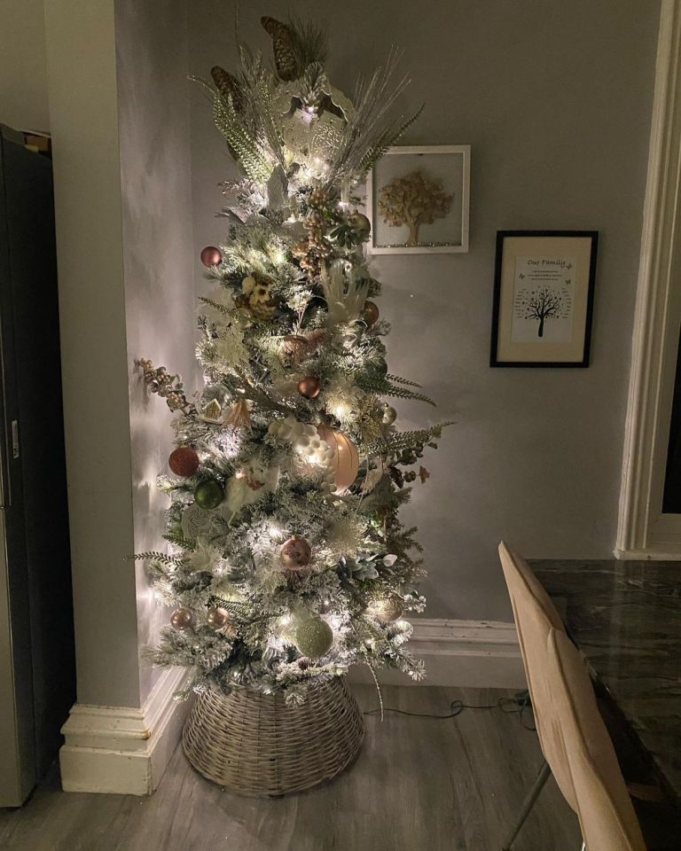 Sue shared how they have multiple trees this year, including one in their dining room