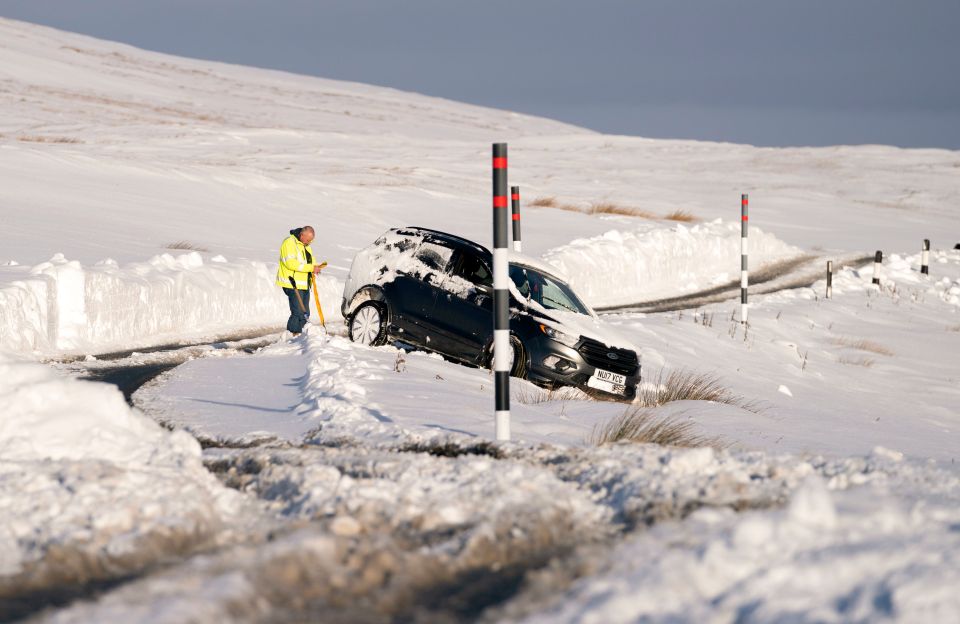 Icy conditions led to dangerous driving conditions