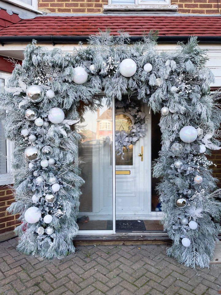 Sophie's bespoke garlands cost £1k to make and install