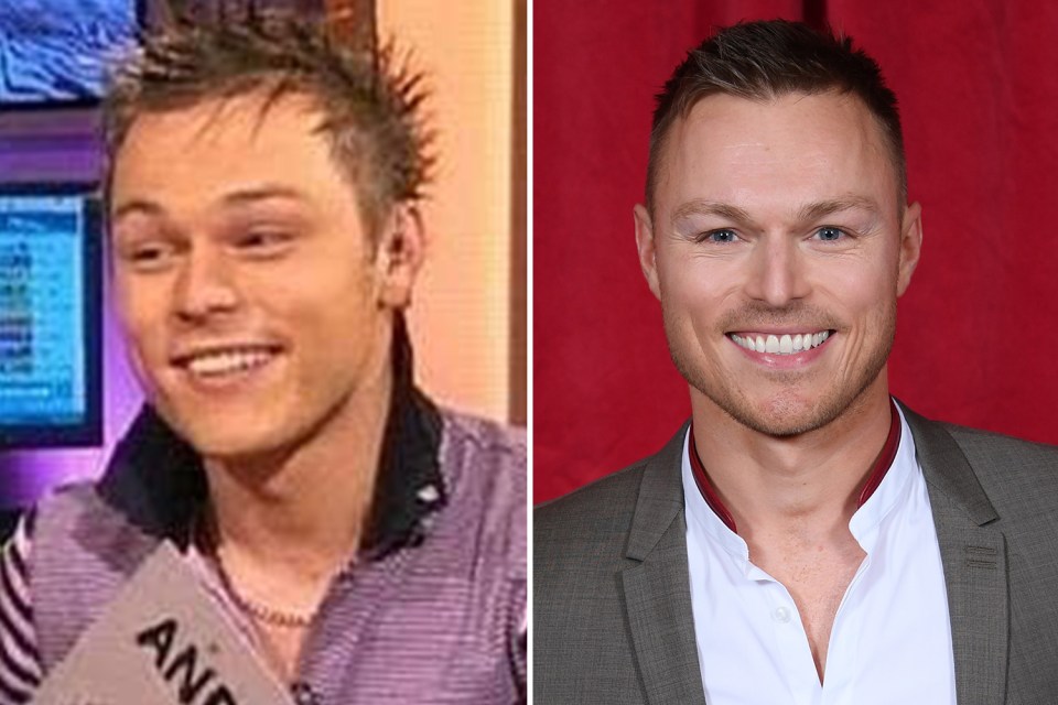 Andrew Hayden Smith in the Broom Cupboard in 2002 and now