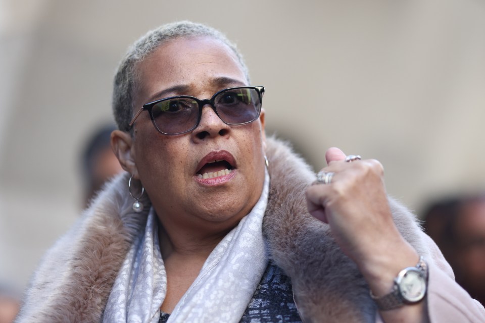 Mina Smallman, the mum of Nicole Smallman and Bibaa Henry, speaks outside the Old Bailey in London