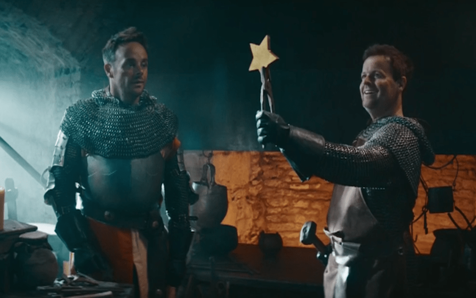 Ant and Dec return as two knights in a new I'm A Celeb show trailer