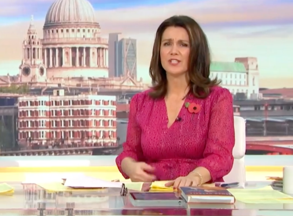 Susanna Reid said sorry to GMB viewers