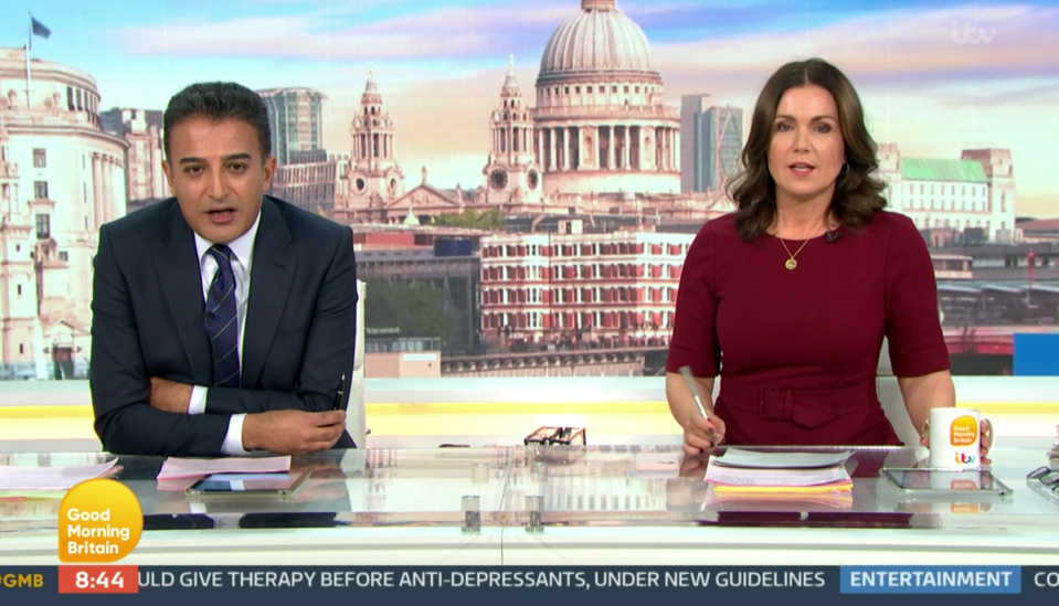 Fuming Susanna Reid cut short an interview with a 'rude' guest on Good Morning Britain today