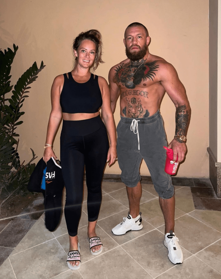 Conor McGregor showed off his hulking frame in a recent snap with fiancee Dee Deviln