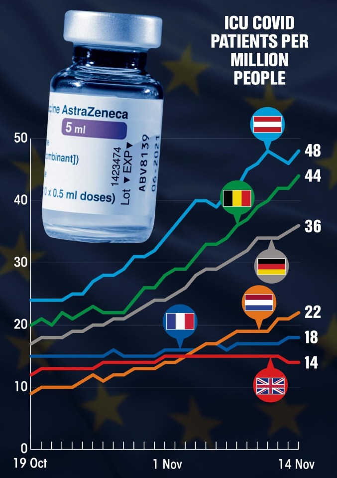 ICU Covid patients per million people