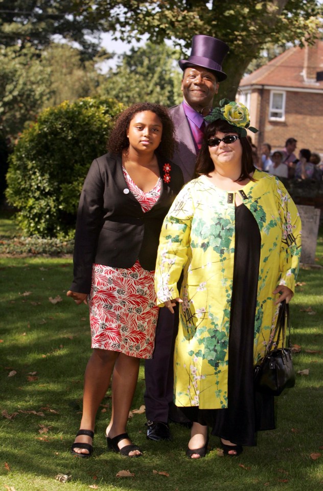 Dawn with daughter Billie and ex Lenny Henry pictured 15 years ago