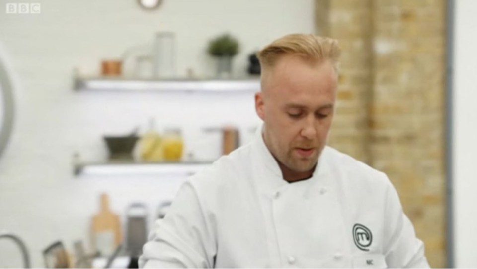 Nic was left with his head in his hands after all three judges criticised his cooking