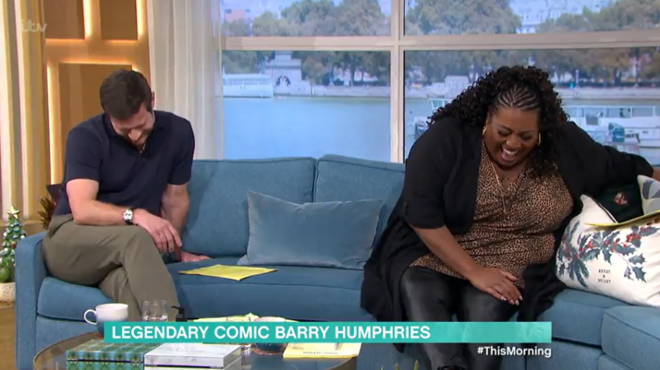 Alison and Dermot couldn’t stop laughing after the epic blunder