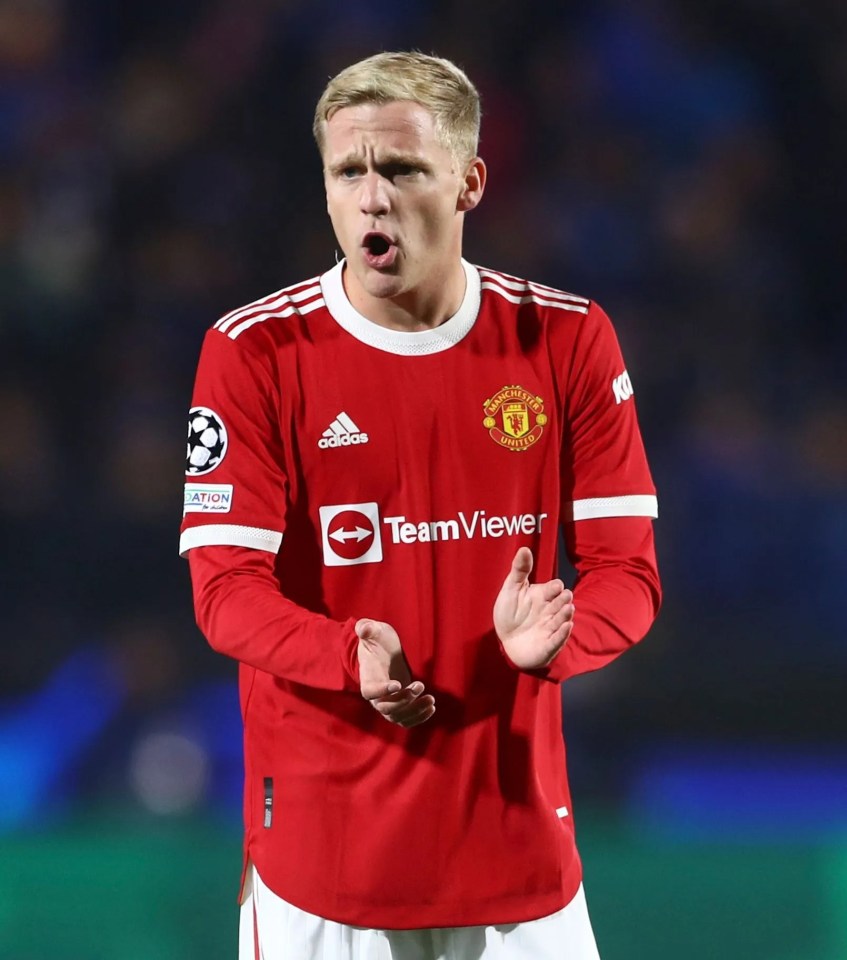 Van de Beek has struggled for minutes since arriving at Old Trafford last summer