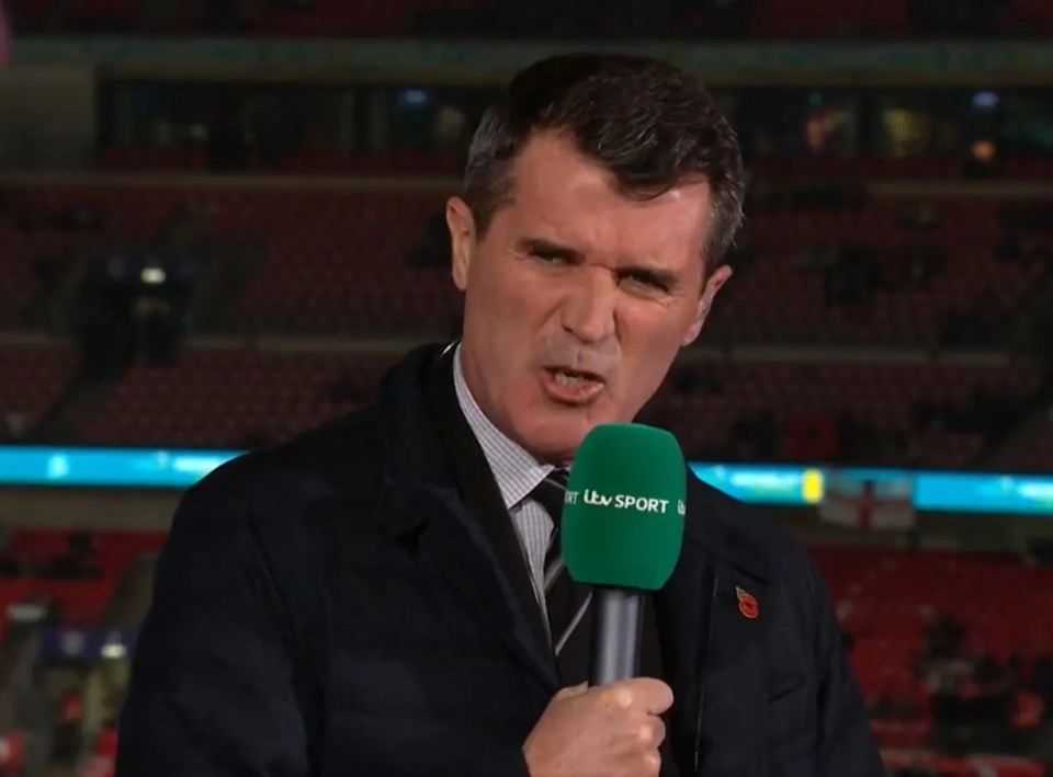 Roy Keane let rip at the Manchester United captain on ITV at half-time