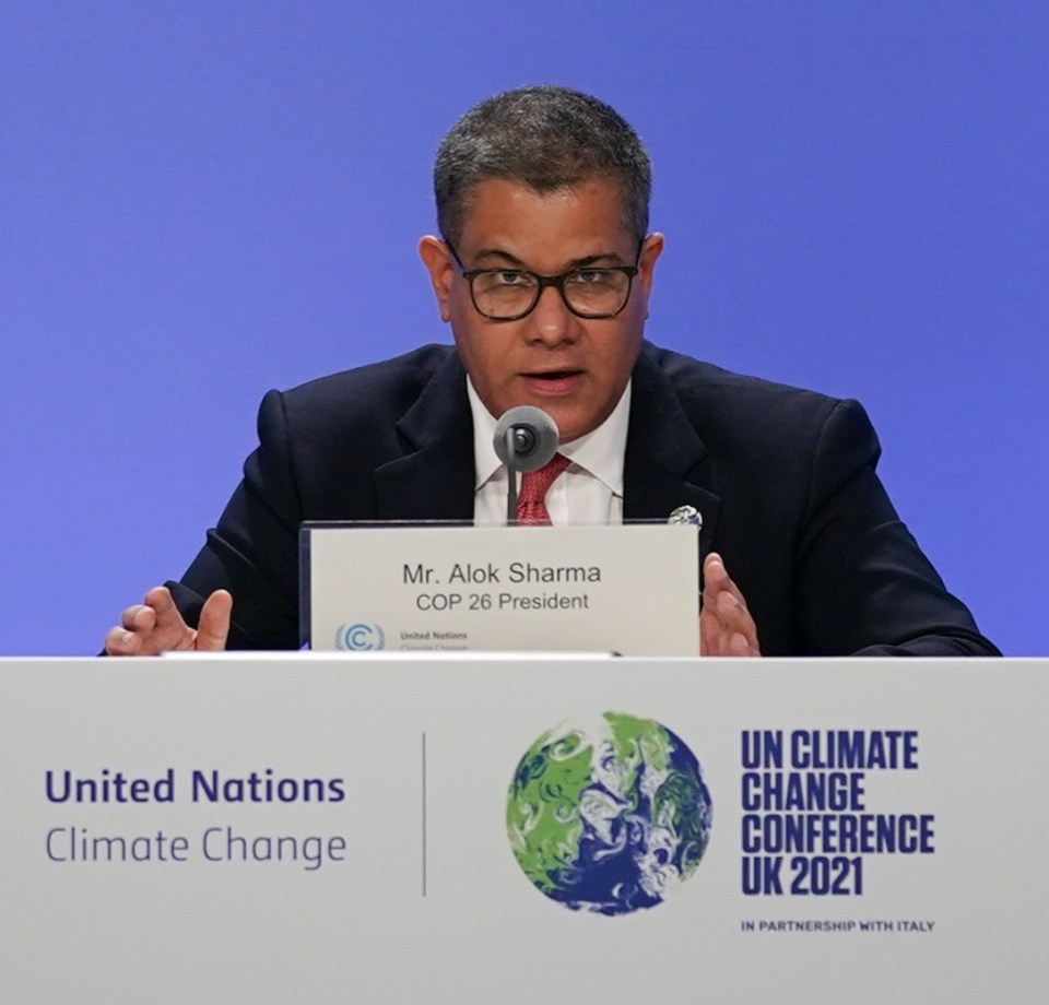 COP26 president  Alok Sharma said he was fighting 'tooth and nail' to force a deal, but critics slammed the text agreed so far