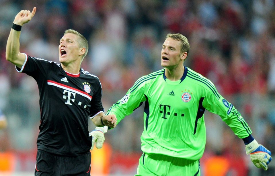 Schweinsteiger and Manuel Neuer enjoyed great success together