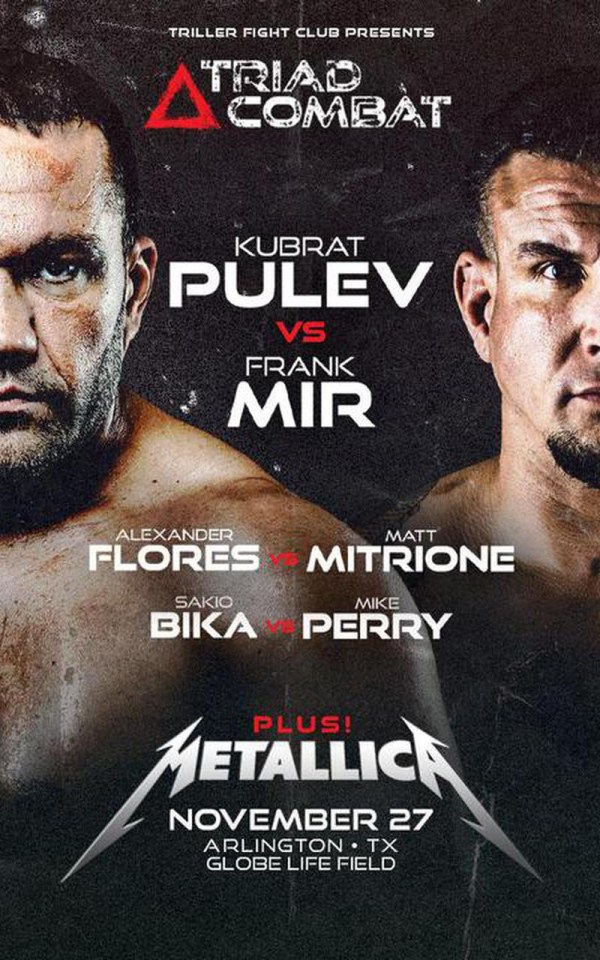 The inaugural Triller Triad Combat event will be headlined by a showdown between Kubrat Pulev and Mike Perry