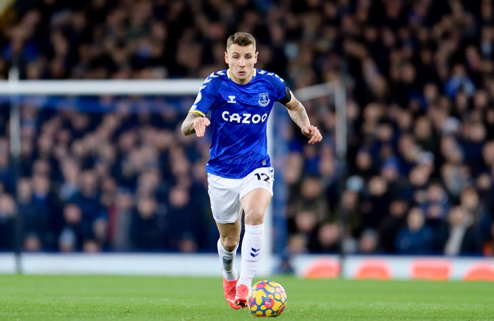 Lucas Digne has fallen out of favour at Goodison Park