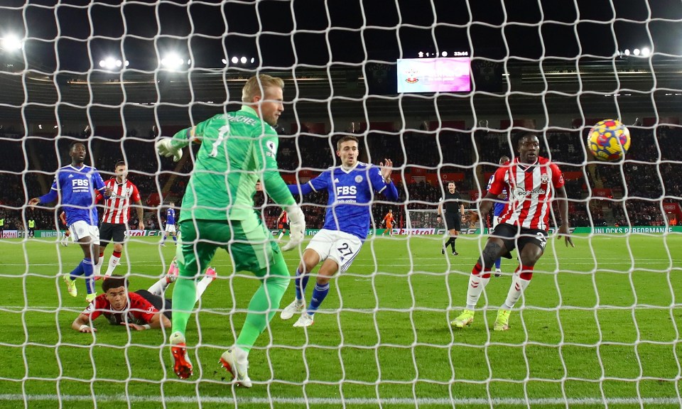 Che Adams restored Southampton's advantage with a diving header before half time