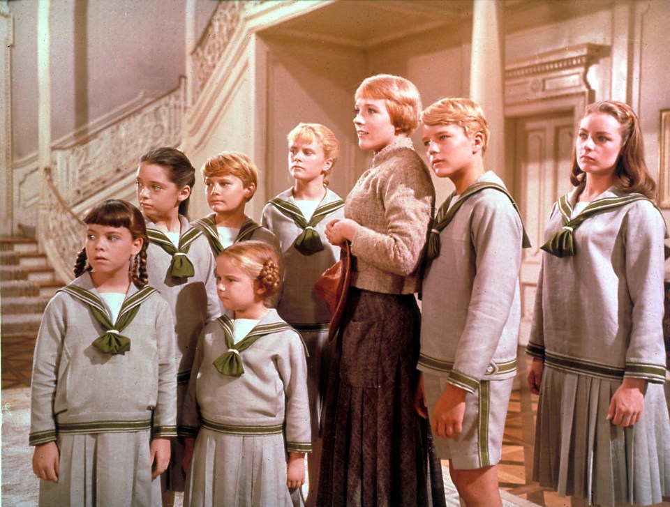 Maria with the Von Trapp children in the 1965 film