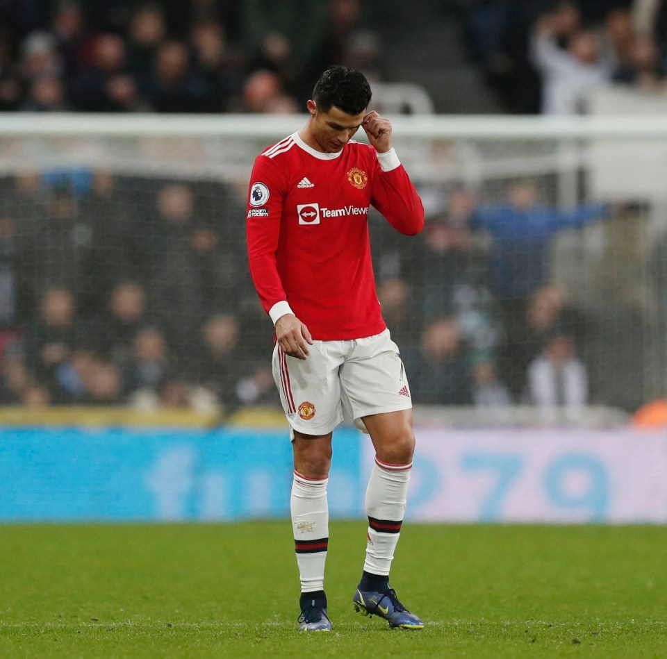 Ronaldo walked off the pitch at full-time