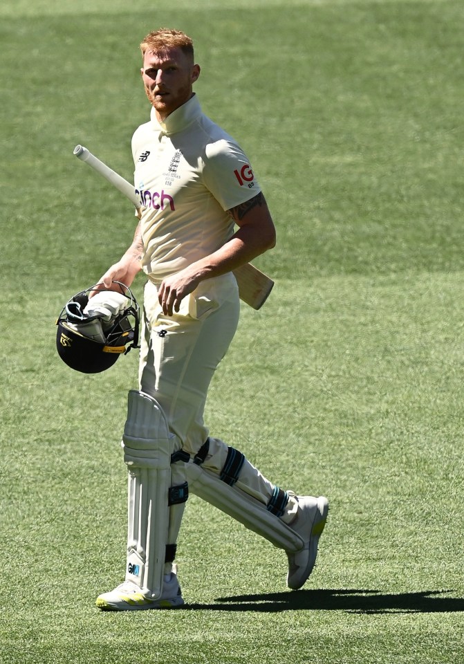 Ben Stokes was trapped by LBW by Nathan Lyon early on Day Five