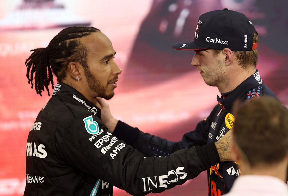 Lewis Hamilton congratulates rival Max Verstappen on his title win