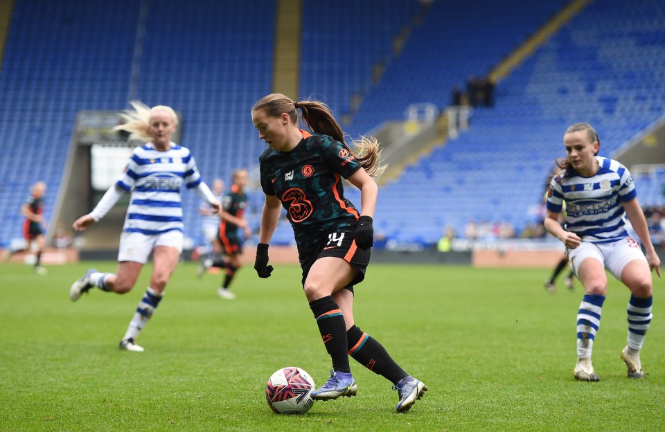 Fran Kirby came on as a second-half substitute against her old club