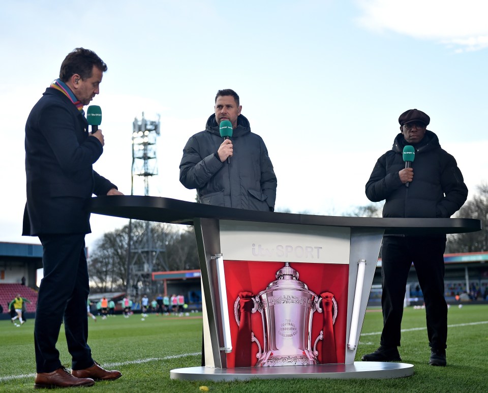 Wright had to leave ITV's live FA Cup broadcast