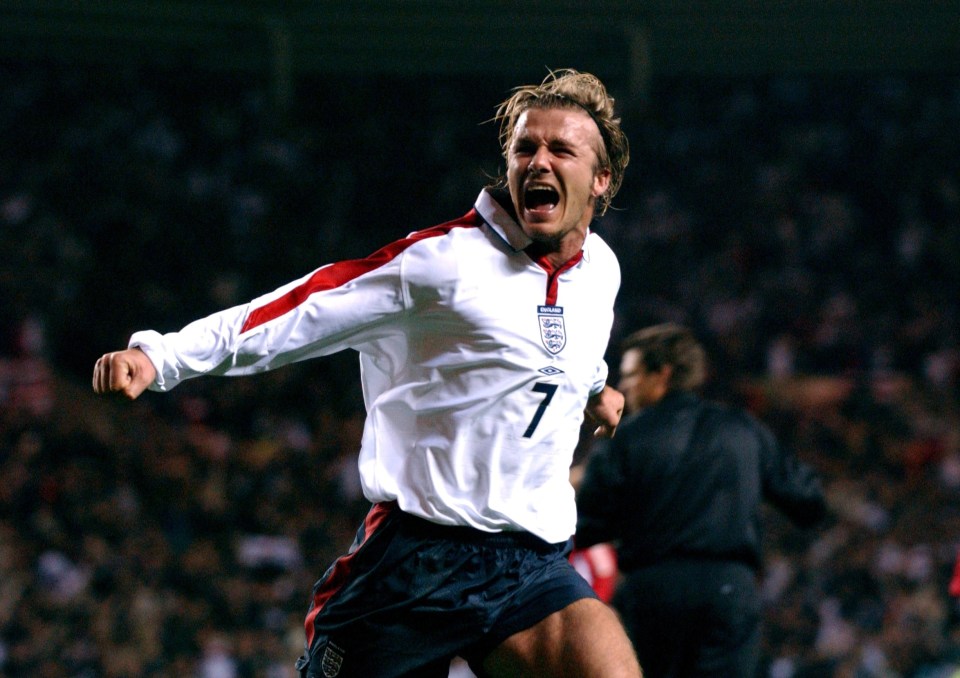 David Beckham will go down as an all-time great England footballer