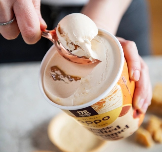 Oppo ice cream is significantly lower in calories and sugar