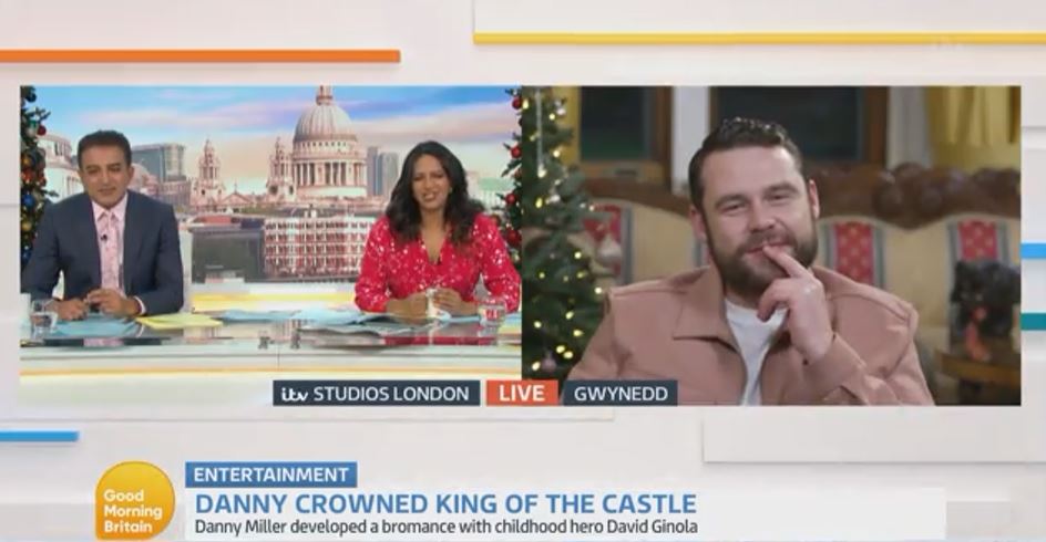 Danny appeared on today's Good Morning Britain with hosts Adil Ray and Ranvir Singh