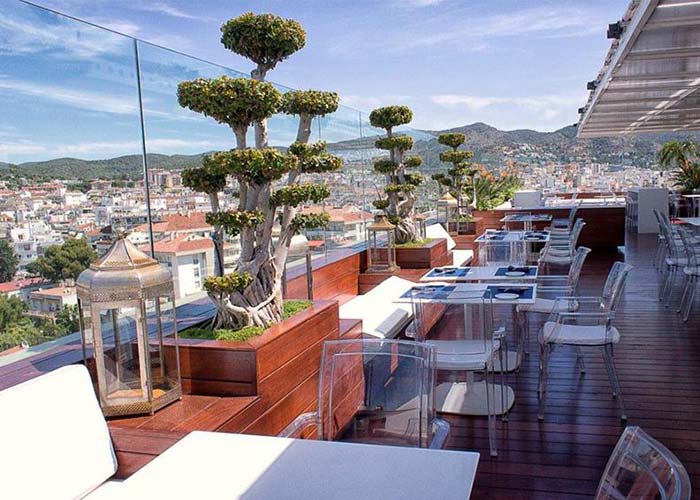 The rooftop Sky Bar was a big hit with those who stayed at Hotel MiM Sitges