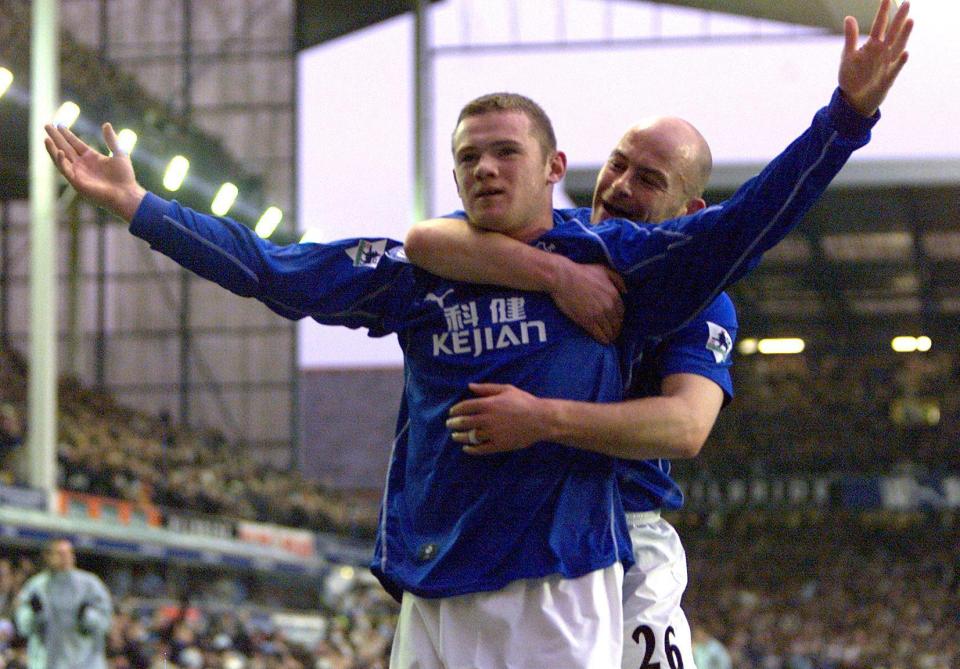 Rooney began his playing career with Everton in 2002