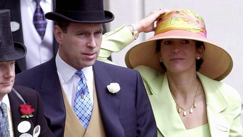 Prince Andrew and Ghislaine Maxwell pictured together at Royal Ascot