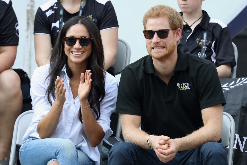 The body language expert claims Harry and Meghan purposefully referenced their public appearance together back in 2017 where the Duchess was in ripped jeans