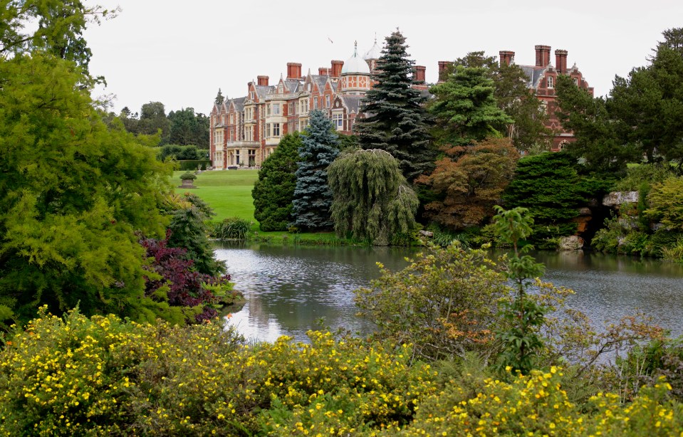 The Duke’s walk takes him from Sandringham House, past St Mary Magdalene Church and ends at his nearby Anmer Hall home