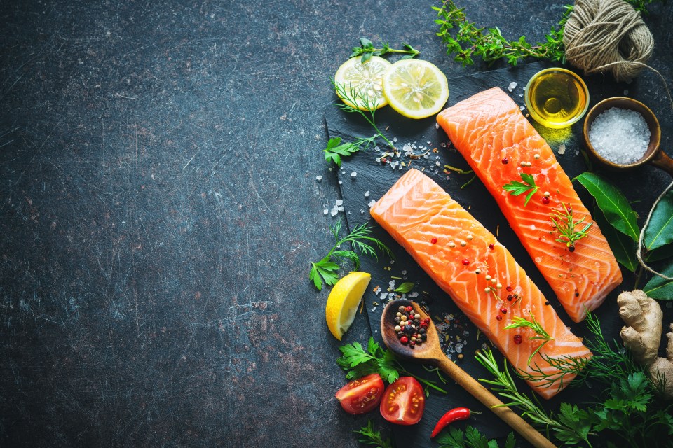 Spices and herbs can be added to salmon but it can often be left alone