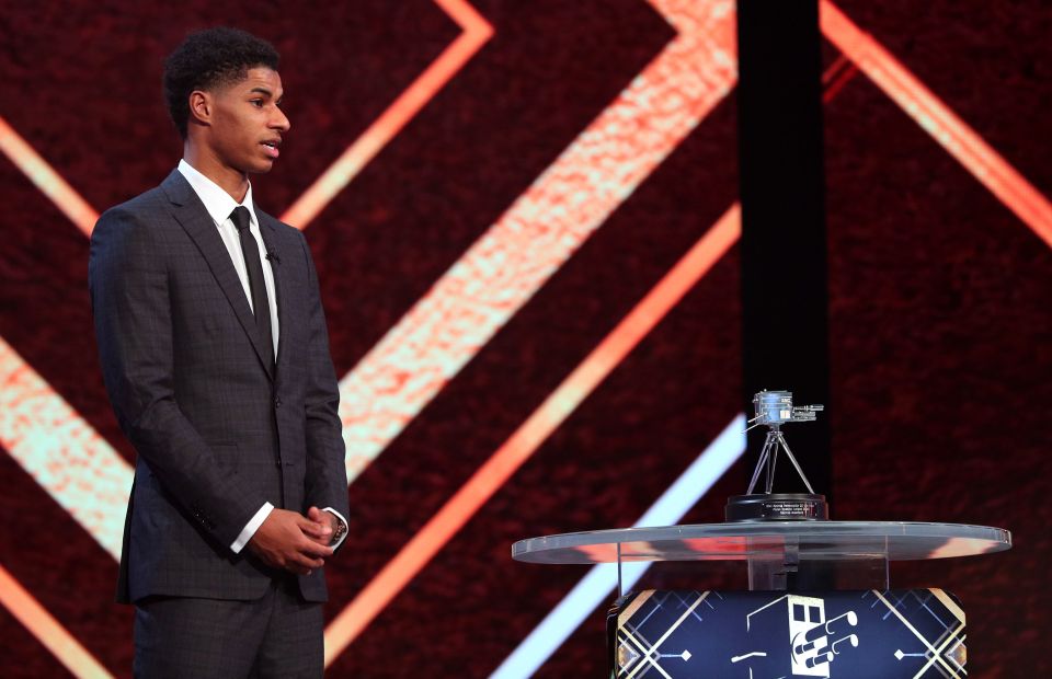 Man United hero Marcus Rashford was among those in attendance in 2020