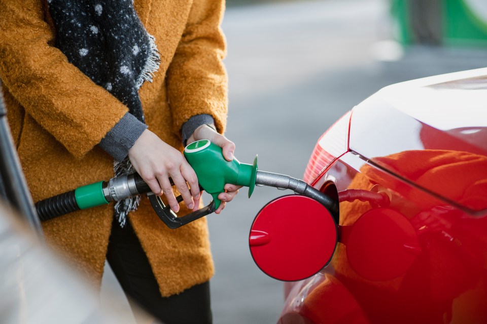 Filling up with fuel costs £16 more than last Christmas