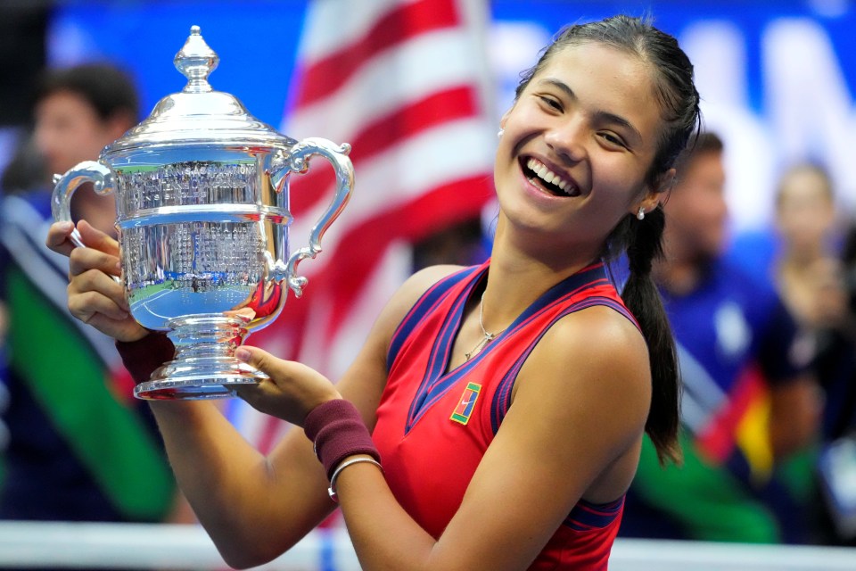 Raducanu beat Leylah Fernandez in the US Open final in September