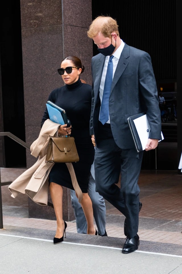 Meghan and Harry in Midtown, NYC, in September 2021