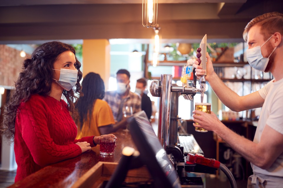 Brits will be able to take off masks for eating and drinking, The Prime Minister explained